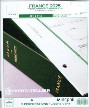 FRANCE YVERT  FO   2025/1