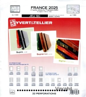 FRANCE YVERT SC 2025/1