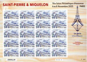 Saint-Pierre et Miquelon Le Doris ** feuille de 20 timbres