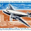 Dessin original sur carte à gratter du timbre Création d'Air Mauritanie ** PA n° 23