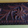 Boite à Timbres 12 x 4.5 en bois sculpté