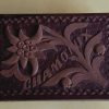 Boite à Timbres 6 x 4.5 en bois sculpté Chamonix