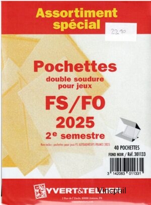 FRANCE YVERT  FO POCHETTES  2025/2