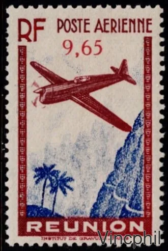 PA n° 4a ** Brun-rouge et outremer , infimes traces du papier de protection