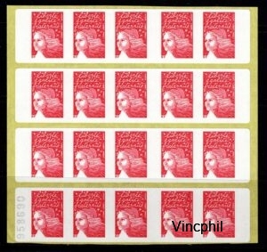 Carnet 3419 C3a paire de carnet type II