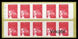 Carnet 3419 C3a Erreur de date 05.12.91 ai lieu de 05.12.01