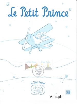 LE PETIT PRINCE ** l'Affiche oblitérée Carré d'Encre