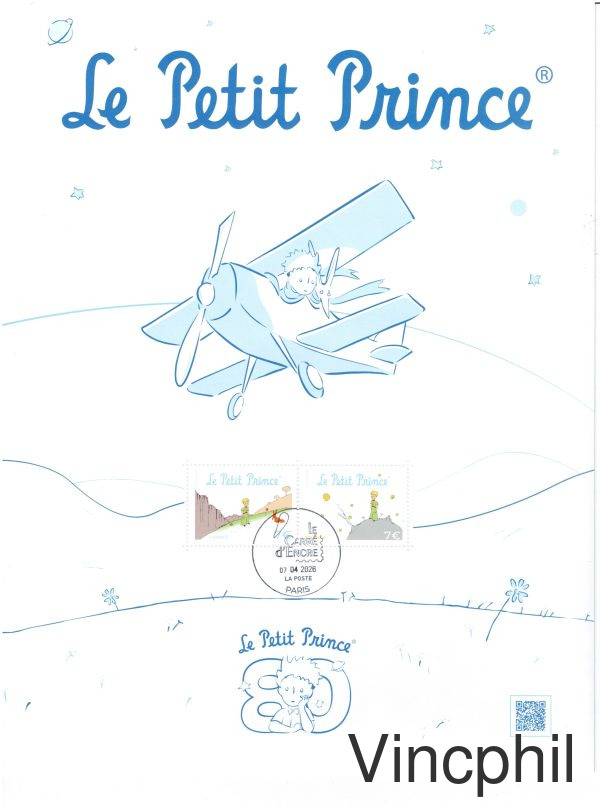 LE PETIT PRINCE ** l'Affiche oblitérée Carré d'Encre