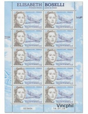 PA 102a   ** Elisabeth Bosselli feuillet de 10