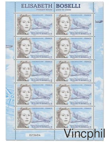 PA 102a   ** Elisabeth Bosselli feuillet de 10