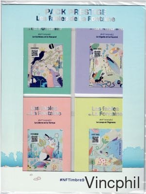 NFT PACK PESTIGE FABLES DE LA FONTAINE ** 9.1 9.2 9.3 9.4 avec les entiers